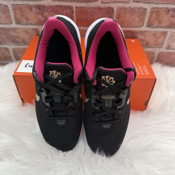 NIKE Flex Experience RN 11 NN Black/Gold/White Wmns‎ Sz 10 (Men 8.5) DD9283 011 - Picture 4 of 8